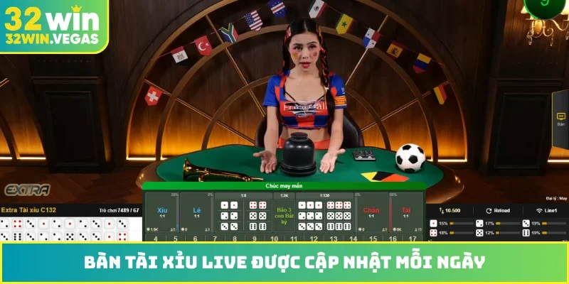 Bàn tài xỉu live được cập nhật mỗi ngày